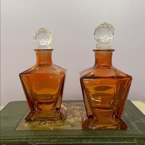 Amber Glass Perfume Bottles